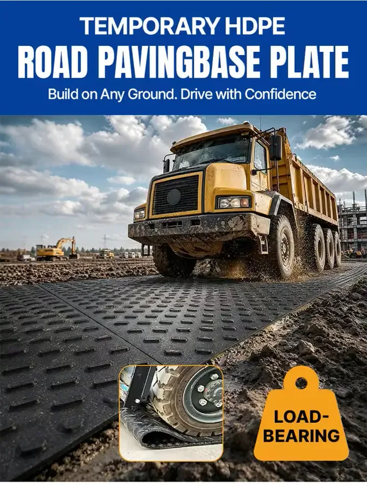 HDPE ground protection mat thickness and load rating — tonnage to thickness chart